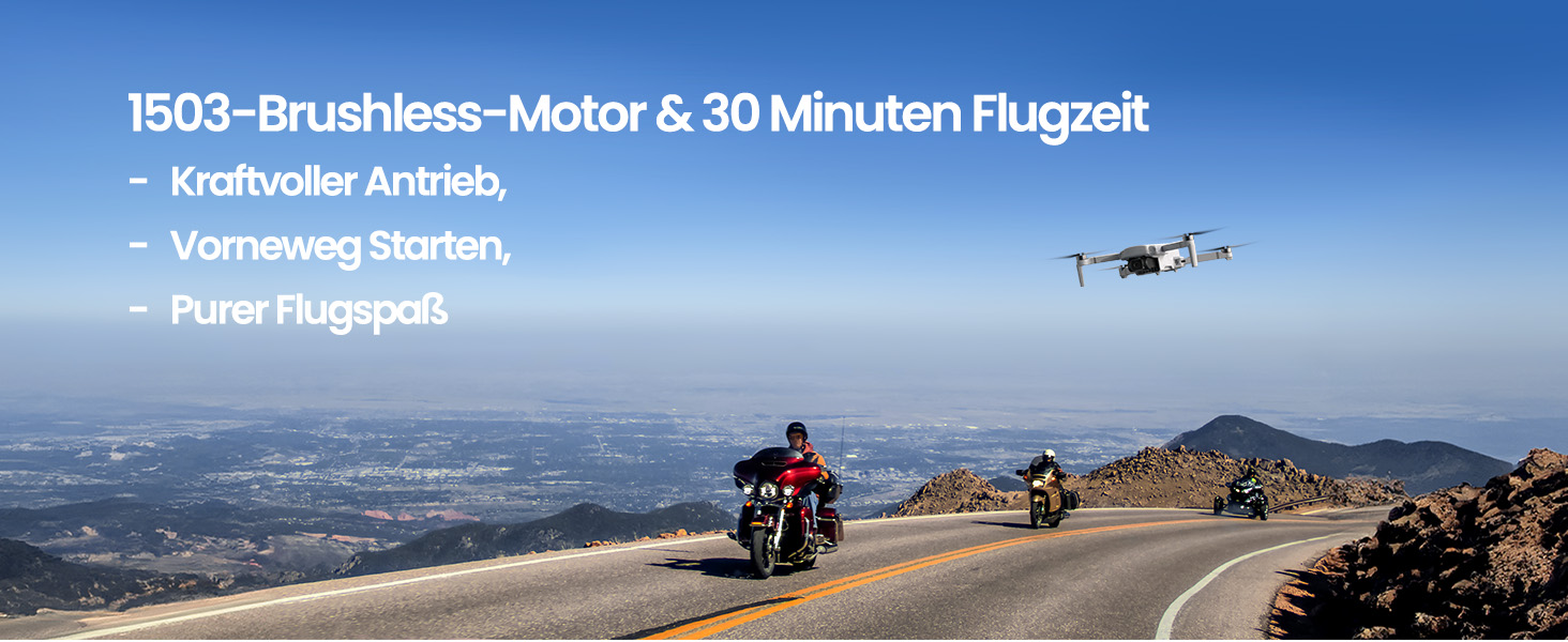 1503 Brushless Motor & 30 Minuten Flugzeit