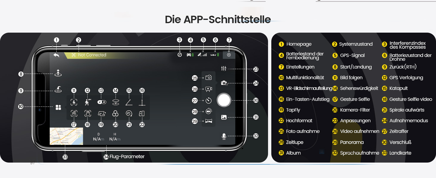 HS360E Die App-Schnittstelle