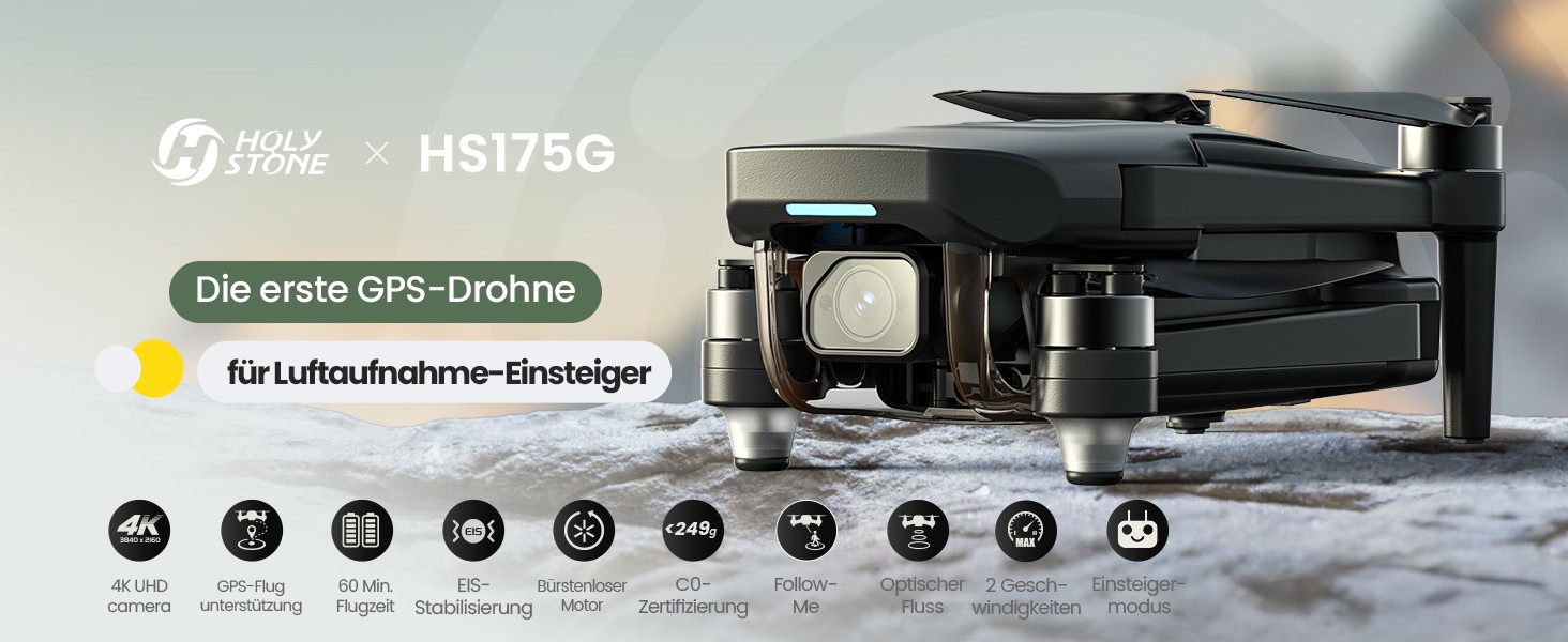 HS175G Die erste GPS-Drohne für Luftaufnahme-Einsteiger