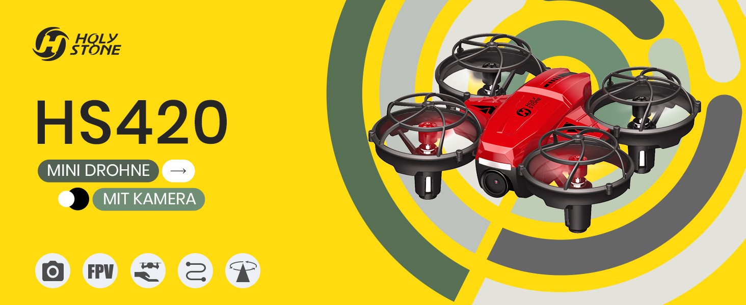 HS420 Mini-Kameradrohne – sicher, einfach, einsteigerfreundlich. Dare to Fly!