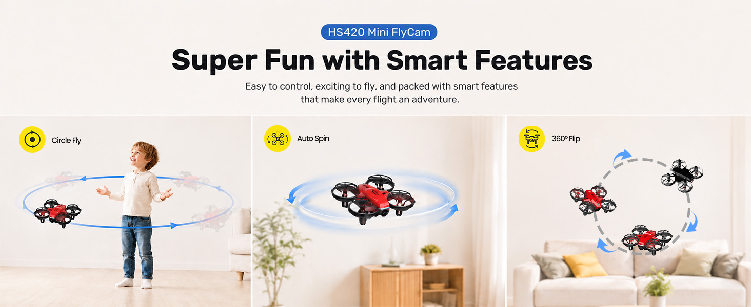 HS420 fun flight modes after basic control