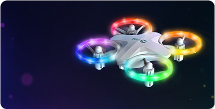 Holy Stone HS180 colorful LED drone for kids