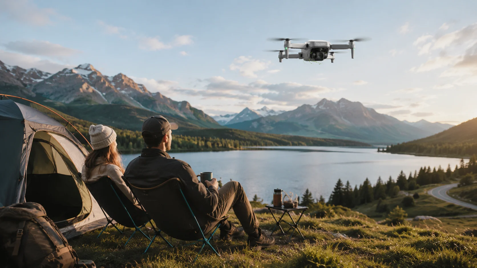 Weekend outdoor scene showing why smoother drone footage matters