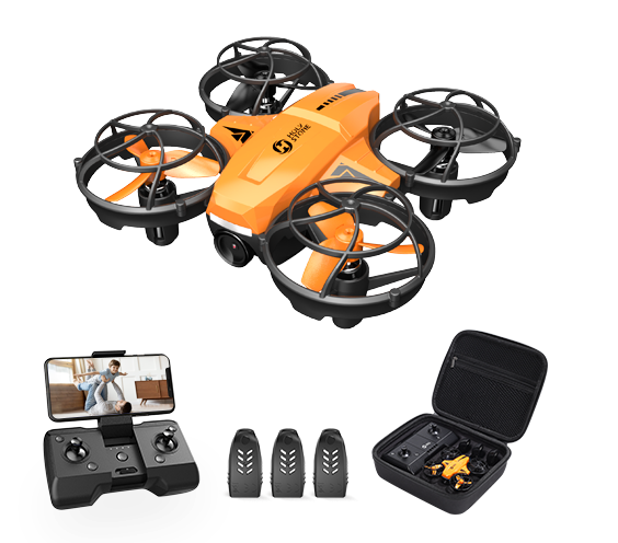 Holy Stone HS420 indoor mini camera drone gift set