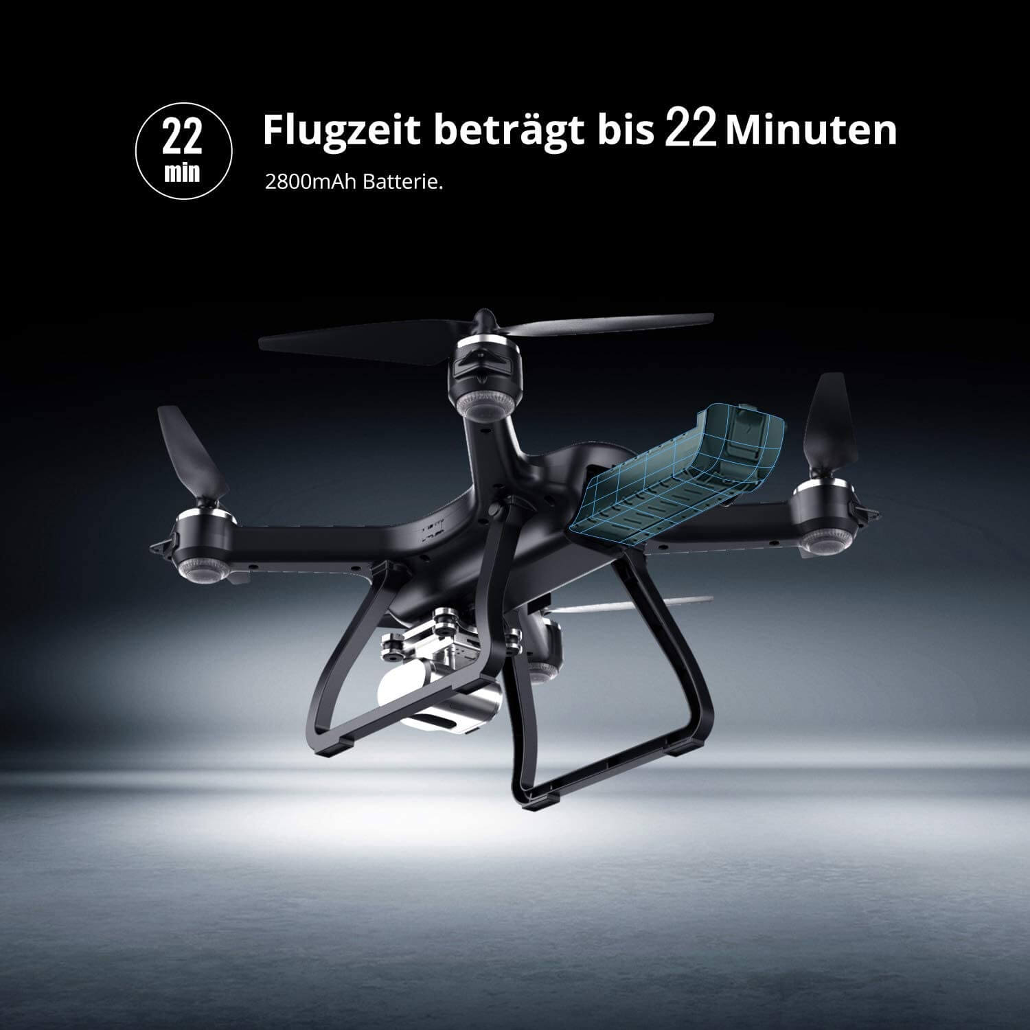 Holy Stone HS700D GPS Drohne mit 4K Kamera HD 5G RC FPV Bürstenlos Quadrocopter